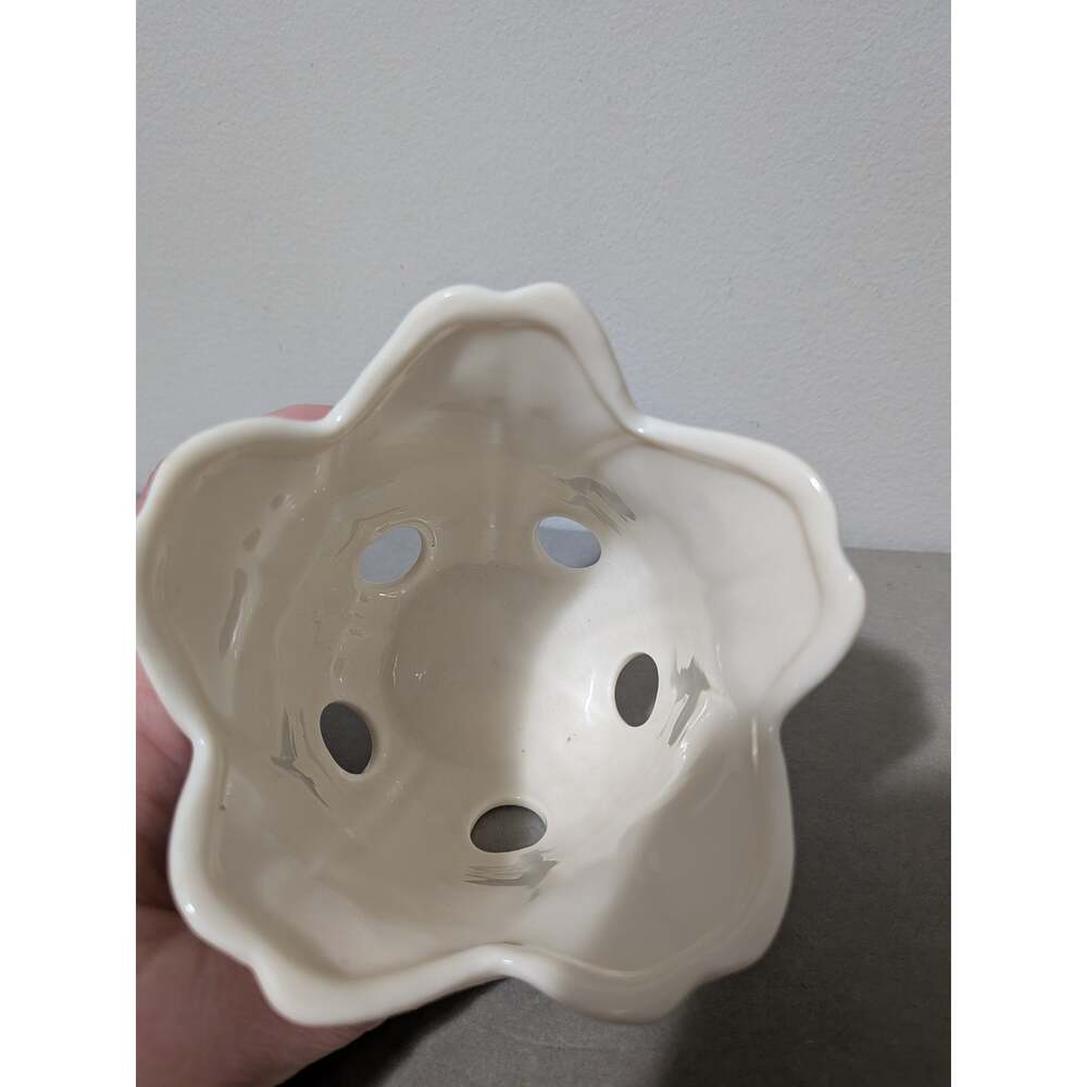 Vtg PartyLite Ivory Ceramic Tulip Votive Tealight Candle Holder Retired P0246 - Picture 6 of 9